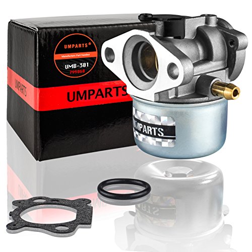 UMPARTS UMB-301 Carburetor for Briggs & Stratton 498170 497586 497314 498254 497347 497410 698444 694202 799868 with Gasket & O-Ring, 4-7 hp Engines with No Choke