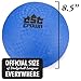 8.5-Inch Official Size Dodge Ball | Features Textured Grip, Regulation Sized For Professional Level Play | Playground Rubber Balls for Kickball, Foursquare, Wall Ball, and More Schoolyard Games (Blue)