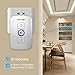 Wireless Doorbell, TeckNet Remote Wireless Door Bell Kit with LED Light, 2 Plug in Receivers and 1 Weatherproof Push Button, Operating at Over 820-feet Range with 32 Chimes (White)