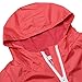 Arshiner Little Kid Waterproof Hooded Coat Jacket Outwear Raincoat,Red,Size 120