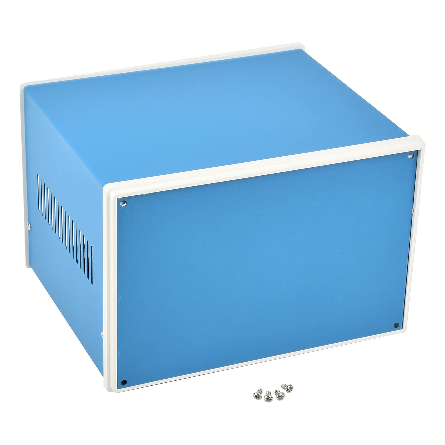 Fielect Blue Metal Electronic Project Junction Box - Various Sizes - FLT20190826C-0011-210x180x140mm KH-XD-7B