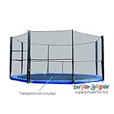 Super Jumper Enclosure for Trampoline, Black, 14-Feet