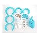 Lightweight Premium Silicone Chastity Device Male Birdcage (Blue)