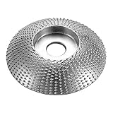 Baugger Wood Angle Grinding Wheel - Carbide Grinding Wheel Carbide Rotary Tool for Angle Grinder Tungsten Carbide Coating Bore Shaping 5/8inch Bore