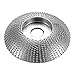 Baugger Wood Angle Grinding Wheel - Carbide Grinding Wheel Carbide Rotary Tool for Angle Grinder Tungsten Carbide Coating Bore Shaping 5/8inch Bore