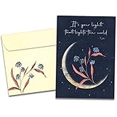 Tree-Free Greetings - Birthday Card - Artful Designs - 1 Card + Matching Envelope - Made in USA - 100% Recycled Paper - 5 x 7 - Lights the World (GO65263)