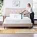 Linenspa 2 Inch Gel Swirl Memory Foam Mattress Topper – Cooling Gel Infused – Pressure Relieving Bed Topper - Mattress Pad – CertiPUR Certified - Queen Size