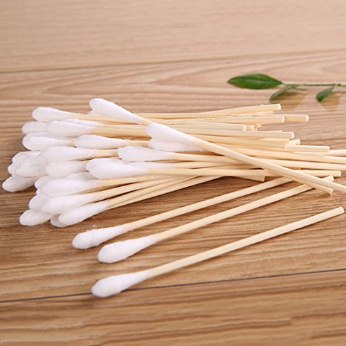 haoun 2000pcs Cotton Swabs 4" Wood Stick for Medical Wound Care Skin Clean