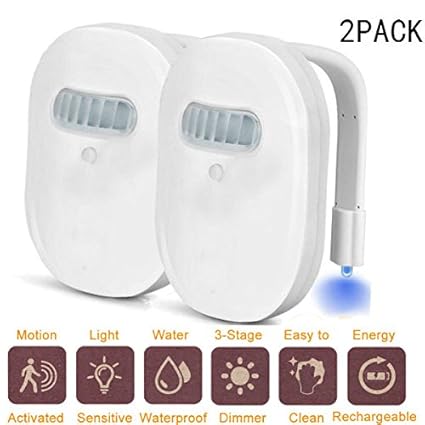 Zeerkeer LED inodoro Luz Motion Sensor luz nocturna inodoro Luz ...