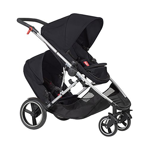 Phil and Teds Voyager Stroller WITH Doubles Kit (Black)