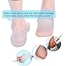 Sumifun Plantar Fasciitis Silicone Heel Sock, Heel Lift Insoles Silicone High Increase Shoe Inserts Plantar Fasciitis Heel Protecto
