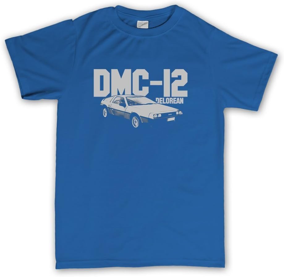 Delorean DMC-12 T-shirt M Royal Blue