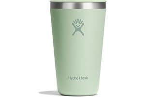 Hydro Flask All Around Tumbler Press-In Lid, Insulated Travel Mug, Stainless Steel Coffee Cup 16 Oz Aloe Green