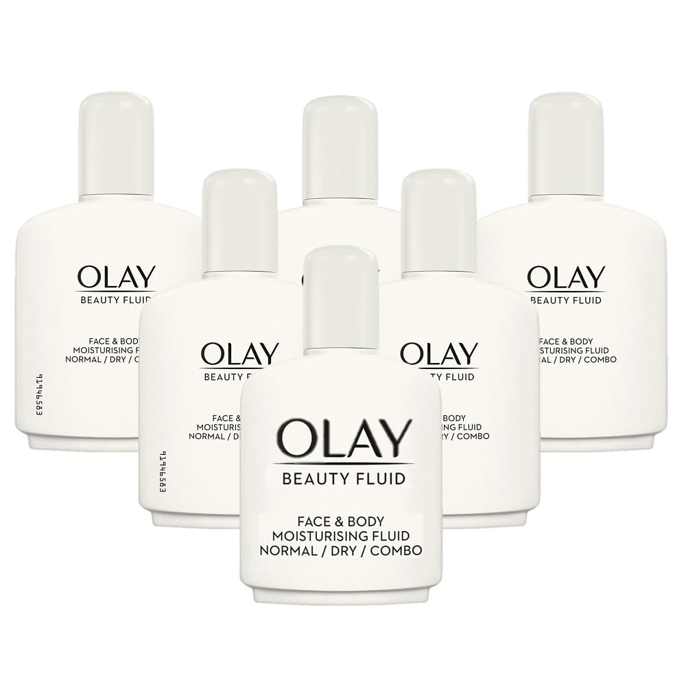 Olay Beauty Fluid Face And Body Moisturiser, 200 ml (Pack of 6)