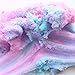 GoodGoodStudy--Blue and Pink Cloud Slime with a Unicorn Toy, Non-Sticky Floam Slime Stress Relief Toy Scented DIY Putty Sludge Toy for Girls and Boys(150ml)