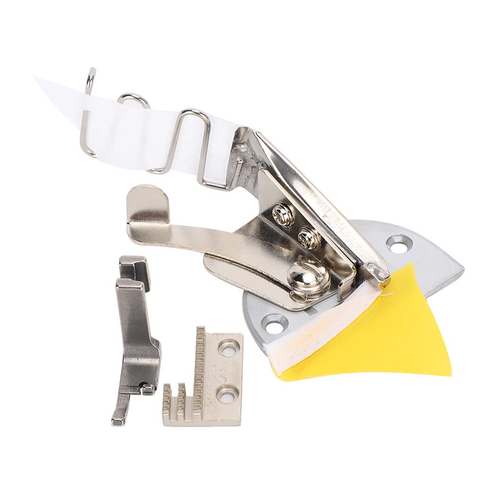 Pssopp Double Fold Angle Sewing Machine Binding Attachment Folder Lockstitch Industrial Sewing Machine Foot Accessories(28mm)