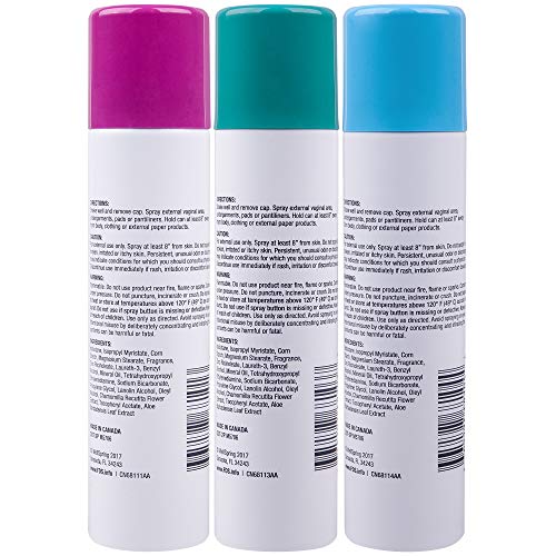 FDS Intimate Deodorant Feminine Spray for All Day Freshness & Odor Protection, Variety Pack