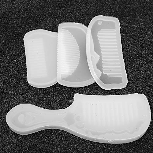 WEFOO 4Pcs Comb Silicone Molds DIY Craft Casting Molds for Jewelry Making Tools.