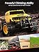 Double E 1:14 Giant Wheel RC Truck 2.4Ghz Radio,Rechargeable Battery Remote Control Car,Yellow
