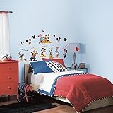 Roommates Rmk1507Scs Mickey And Friends Peel & Stick Wall Decal, 30 Count