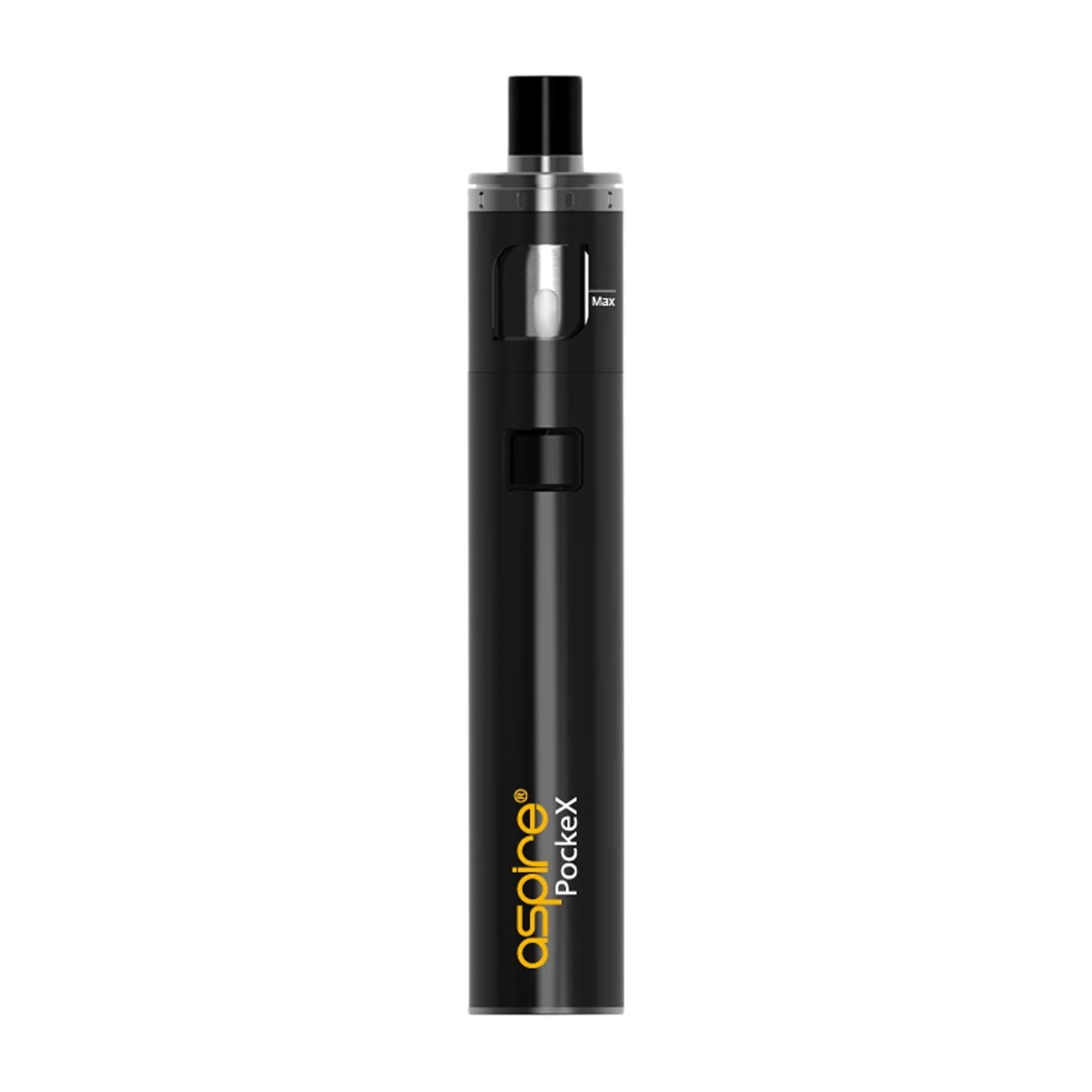Aspire PockeX AIO Kit All In One Kit (Black) Convenient, User-Friendly, and Fantastic E Cigarettes Vape Starter Kit No Nicotine