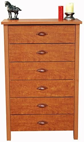 Amazon Com Venture Horizon 6 Drawer Chest Cherry Kitchen Dining