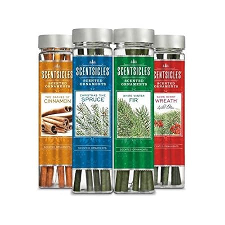 Scentsicles - 4er Set Duft Stick für Weihnachtsbaum