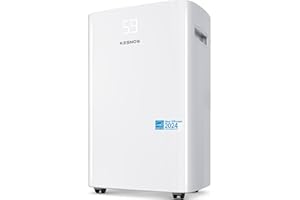 Kesnos 4,500 Sq. Ft. Energy Star Dehumidifier for Home, 52 Pint Dehumidifier with Drain Hose for Basement, Bedroom, Bathroom, Room, Featuring Front Display, 24H Timer and Auto Defrost Function