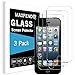 MAXFEND [3 PACK] For Apple iPhone 5 / iPhone 5S / iPhone SE / iPhone 5C [Tempered Glass] Screen Protector [Anti-Scratch] [Anti-Fingerprint] [Bubble Free] with Lifetime Replacement Warranty
