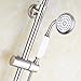 Rozin Bathroom Dual Knobs Mixer Rainfall Shower Set with Handheld Spray Brushed Nickel