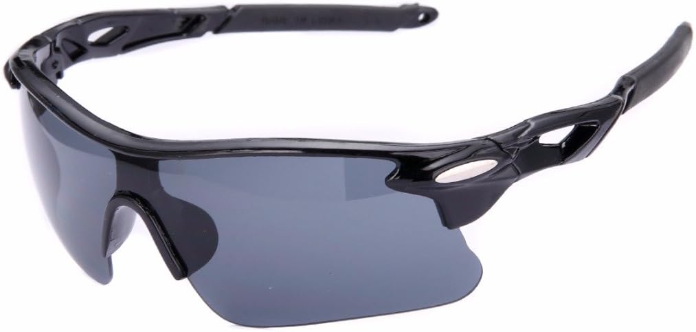 Fashion Outdoor Sports Cycling bicycle Bike Fishing Driving Sunglasses Eyewear Glasses (Black)
