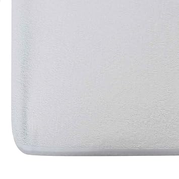 Wakefit Water Proof Terry Cotton Mattress Protector - 78 x 72, King Size, White