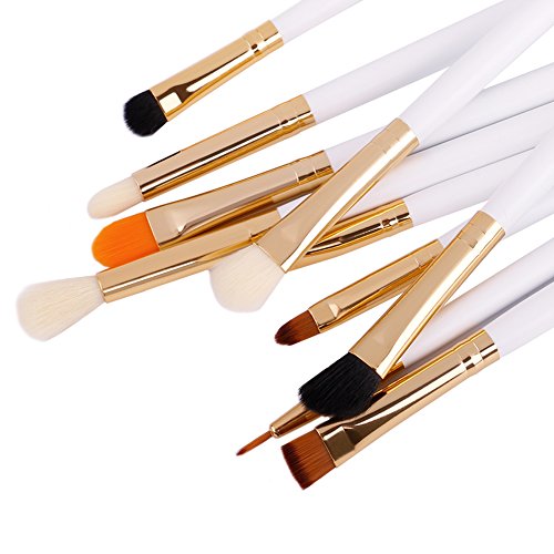 image for Docolor 10 Pcs Makeup Brush Set Professional Eye Makeup Brushes For Ey