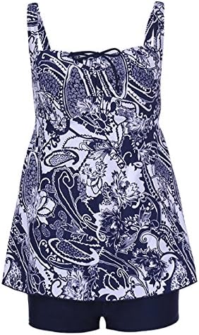 Sexy Printing Hollow Out Back Swimsuit Two Pieces Swimwear for Women