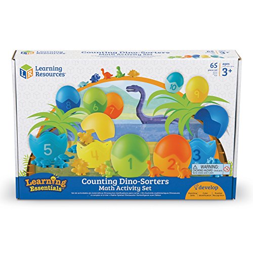 Learning Resources Counting Dino-Sorters Math Activity Set, 65 Pieces
