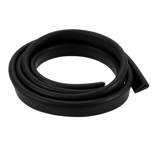 sourcing map 13mm Höhe Gummi Hohl Siegelstreifen Dichtungsstreifen 1 Meter 2mm Rille breit de