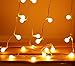 [Remote & Timer] 33Ft Outdoor Globe String Lights 100LED Warm White Fairy Twinkle String Lights(3/4