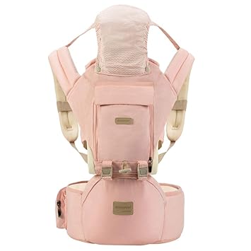 pink baby carrier