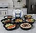 inevifit Meal Prep Bowls Premium Quality Food Containers, BPA Free, Reusable, Durable 28 oz. Stackable 10 Pack Meal Prep, Microwavable & Dishwasher Safe with Leak Resistant Technology