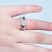 Rongxing Fashion Jewelry Purple Sapphire Womens Zircon Cross White Gold Wedding Ring Sets Size 6-10