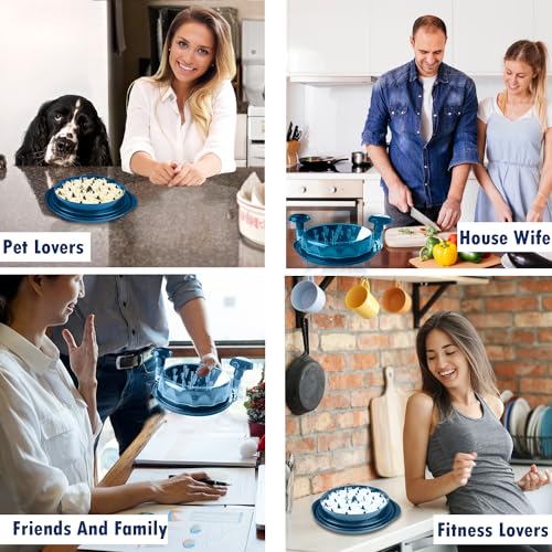 LCTROS Chicken Shredder Worthy for Shredder Meat–Visible Chicken Grinder with Non-Skid Base, Chicken Breast Shredder Tool with Handles Meat Shredder (Blue)