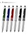Stylus Pen with Light for Touchscreen Devices, Tablets, iPads, iPhones, Multi-Function Capacitive Pen with LED Flashlight, Ballpoint Ink Pen, 3-in-1 Metal Pen, Multi,6PK