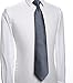 KissTies Plaid Navy Blue Tie Extra Long Necktie + Gift Box (63'' XL)