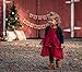 Glamulice Wine Red Baby Girl Lace Party Dress 6-12 Infant Christening Baptism Girl Dresses Pageant Birthday Formal Gown Burgundy Newborn Princess Photo Shoot Holiday Wedding Christmas Outfit Set 6M