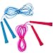 Jump Rope for Kids (2 Pack) - Set of 2 9ft Adjustable Skipping Ropes (Pink & Blue) for Children Jumping Games Songs and Rhymes