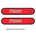 BSEEN 2 Pack LED Armbands for Running - Glow in The Dark Safety Running Gear LED Bracelet Sports Wristbands (red)