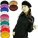 Women's French Style Soft Lightweight Casual Classic Solid Color Wool Beret