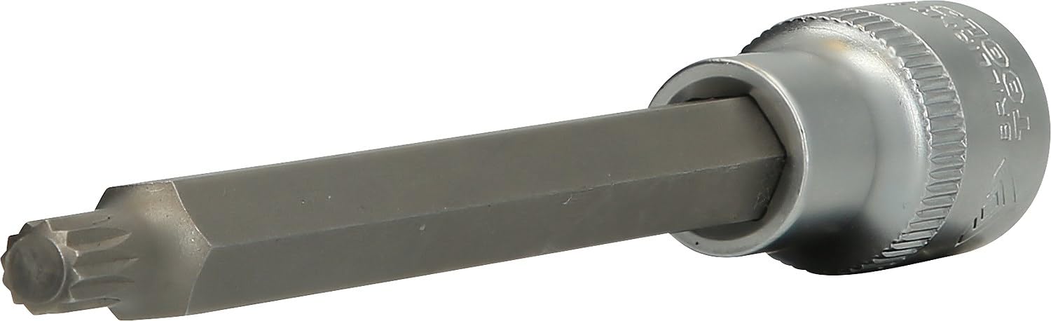 BRILLIANT TOOLS BT022952 1/2" Spline Bit Socket 140mm Long M8 [Powered by KS Tools]