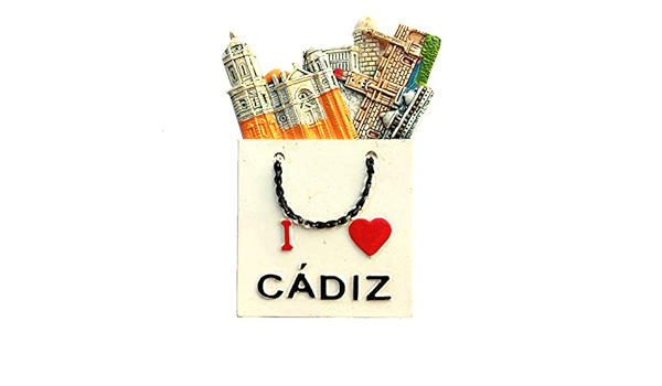 Weekino Cádiz España Imán de Nevera 3D Resina de la Ciudad de ...