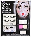 Fun World Scary Womens Gothic Broken China Doll Costume Makeup Kit